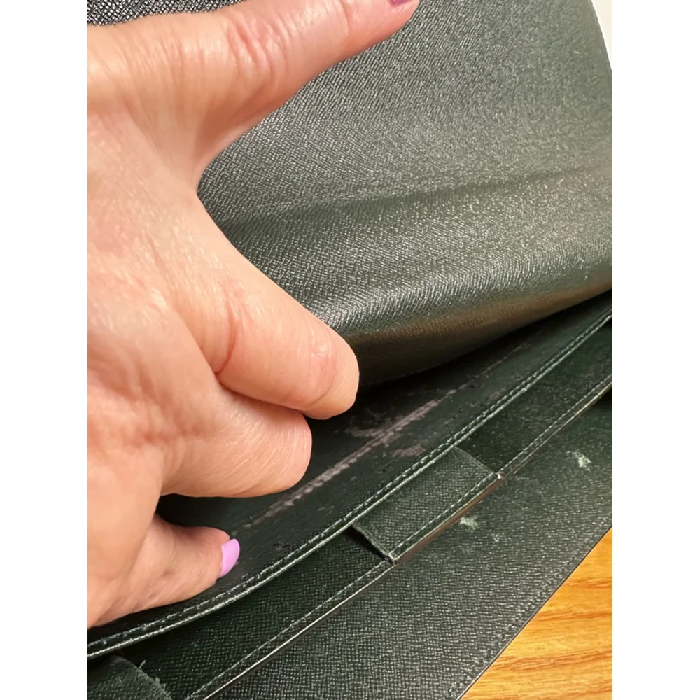 Louis Vuitton Dark Green Taiga Leather Briefcase